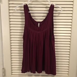 Old Navy Burgundy Dress Tank Top